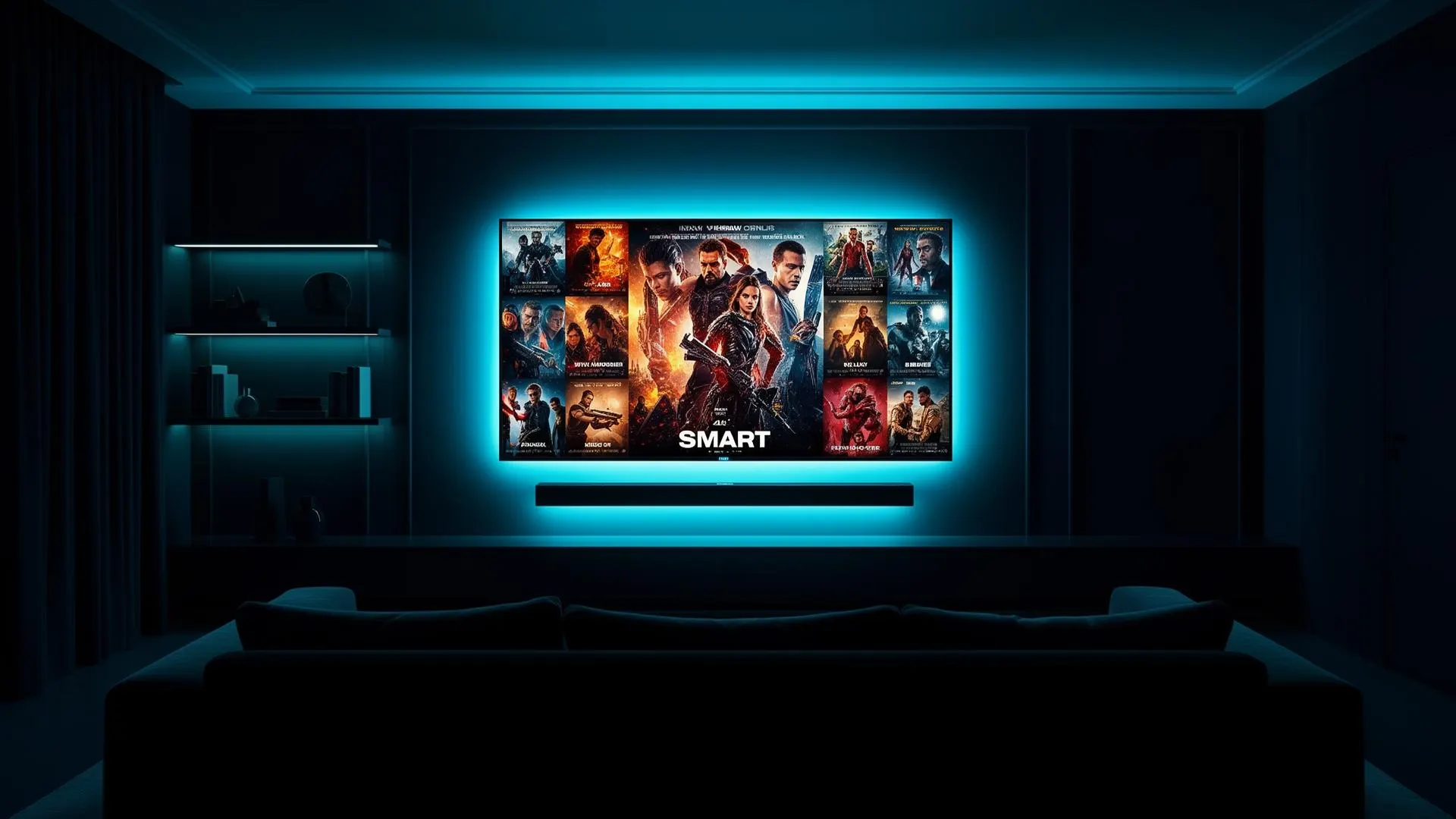 Premium home entertainment on a 4K Smart TV — movies and TV series streaming with FluxTV